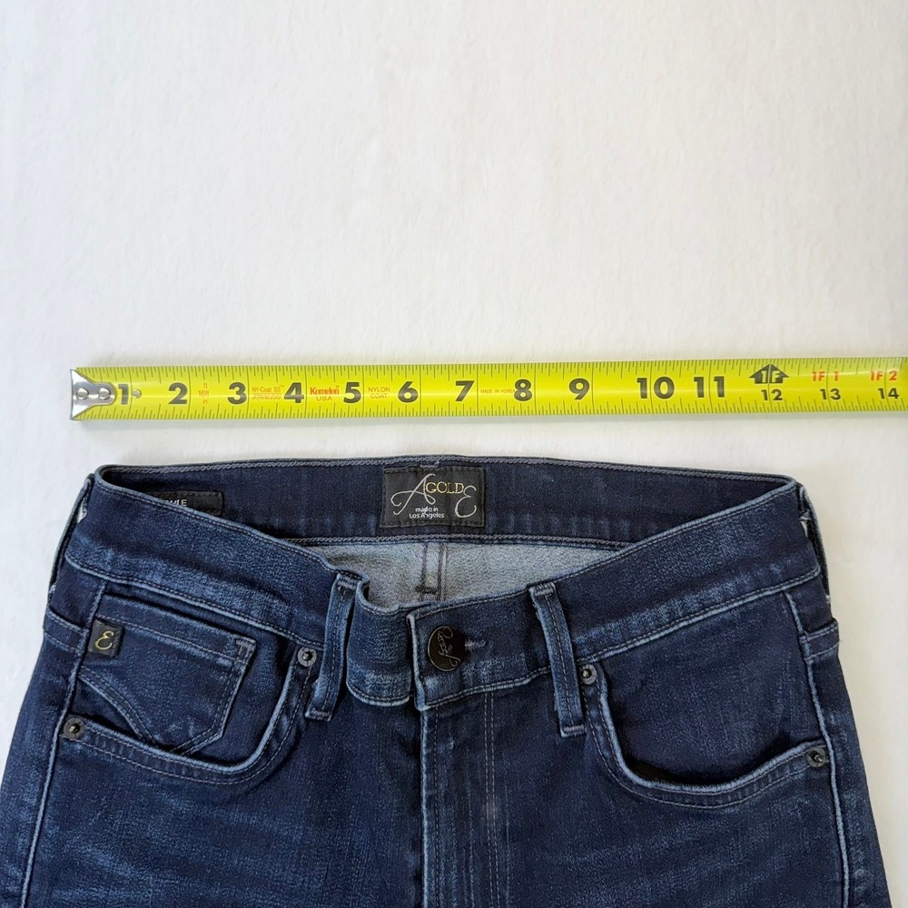 Agolde‎ Sophie High Rise Skinny Jeans Dark Indigo Blue Size 28 Made in USA - Picture 8 of 10